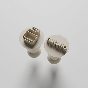 Kit com 02 Carimbos para docinhos/brigadeiro - Nutella