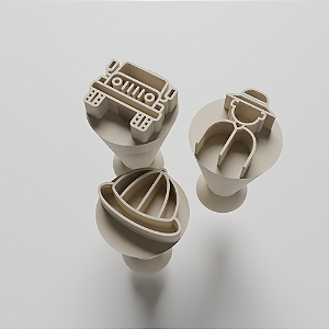 Kit com 03 Carimbos para docinhos/brigadeiro - Safari 3