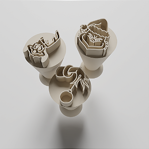 Kit com 03 Carimbos para docinhos/brigadeiro - Grinch NATAL