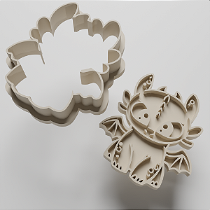 Cortador e Marcador para Biscuit, Bolachas e Pasta Americana - Bangela Como Treinar Seu Dragão