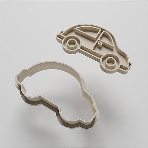 KIT CORTADOR E MARCADOR DE BOLACHA/PASTA AMERICANA - CARRO