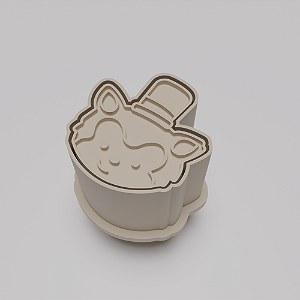 Ejetor e modelador de docinhos/brigadeiro - Lobo Mau