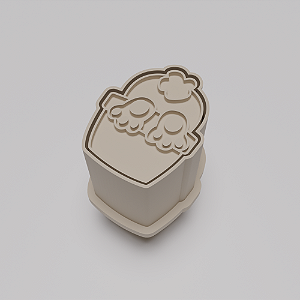 Ejetor e modelador de docinhos/brigadeiro - Coelho no Vaso