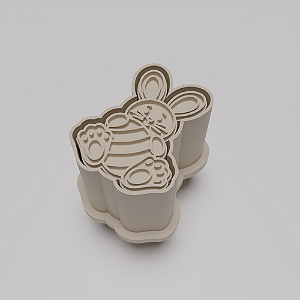 Ejetor e modelador de docinhos/brigadeiro - Coelho e Ovo