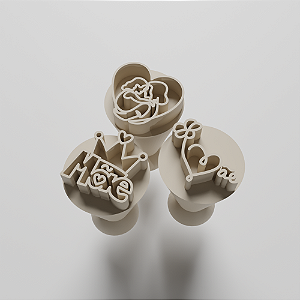 Kit com 03 Carimbos para docinhos/brigadeiro -  Dia das Mães 3