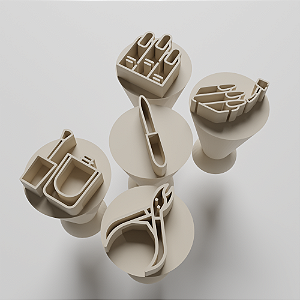 Kit com 05 Carimbos para docinhos/brigadeiro - Manicure