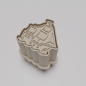 Ejetor e modelador de docinhos/brigadeiro - Navio Pirata