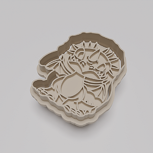 Cortador e Marcador para Biscuit, Bolachas e Pasta Americana - Tempestade Como Treinar Seu Dragão