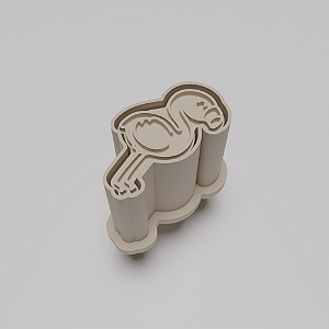 Ejetor e modelador de docinhos/brigadeiro - Flamingo