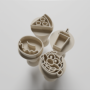 Kit 04 carimbos para brigadeiro, doce, docinhos de ninho - José Comilão