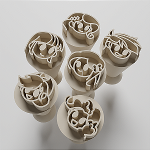 Kit com 06 Carimbos para docinhos/brigadeiro - My Little Pony Humanas