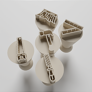 Kit com 5 Carimbos para docinhos/brigadeiro - Carpinteiro