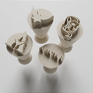 Kit com 04 carimbos para docinhos/brigadeiro - Avatar