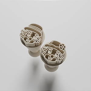 Kit com 02 Carimbos para docinhos/brigadeiro - Patati e Patata