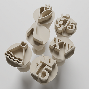 Carimbos para docinhos/brigadeiro - Festa de 15 Anos