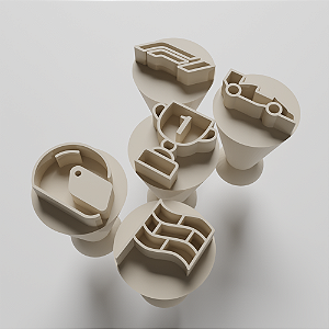 Kit com 05 Carimbos para docinhos/brigadeiro - Formula 1