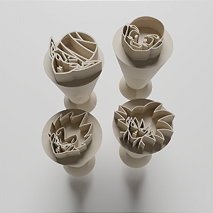 Kit com 04 Carimbos para docinhos/brigadeiro - Dragon Ball 2