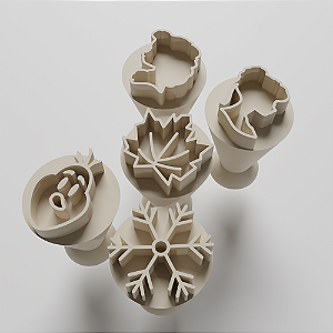 Kit com 05 Carimbos para docinhos/brigadeiro - Frozen 2