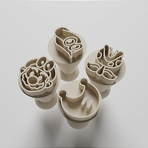 Kit com 04 Carimbos para docinhos/brigadeiro - Super Mario Odyssey