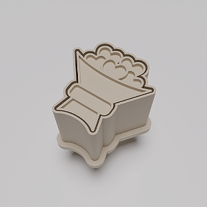 Ejetor e modelador de docinhos/brigadeiro - Buque de corações