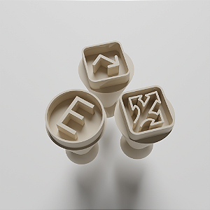 Kit com 03 Carimbos para docinhos/brigadeiro - Sinalização 2