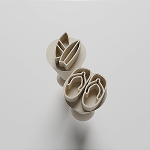 Kit com 02 Carimbos para docinhos/brigadeiro - Praia