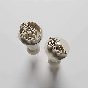 Kit com 02 Carimbos para docinhos/brigadeiro - Senninha