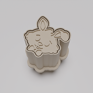 Ejetor e modelador de docinhos/brigadeiro - Sr Coelho Alice no Pais das Maravilhas