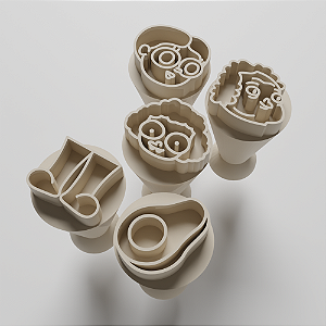 Kit 05 carimbos para brigadeiro, doce, docinhos de ninho - Irmão do Jorel