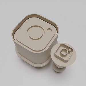 Kit Ejetor e Carimbo de docinhos/brigadeiro - Instagram