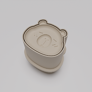 Ejetor e modelador de docinhos/brigadeiro - Capivara modelo com Profundidade