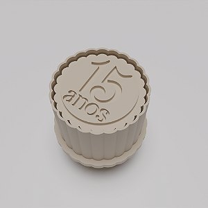 Ejetor e modelador de docinhos/brigadeiro - 15 Anos Alto Relevo