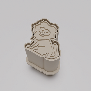 Ejetor e modelador de docinhos/brigadeiro - Animais da Floresta Brasileira Mico Leão