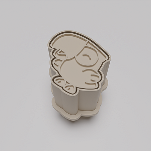 Ejetor e modelador de docinhos/brigadeiro - Animais da Floresta Brasileira Papagaio