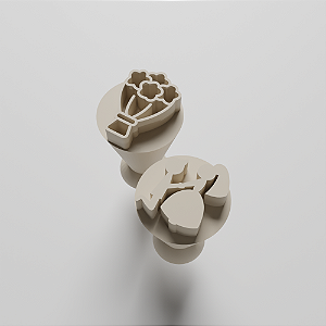 Kit 02 Carimbo para doces/brigadeiro - Casamento 3