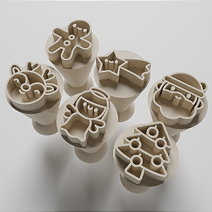 Kit 06 Carimbo para doces/brigadeiro - Natal 5