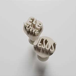 Kit 02 Carimbo para doces/brigadeiro - Jesus Ele Vive