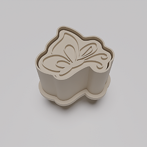 Ejetor e modelador de docinhos/brigadeiro - Borboleta Lado