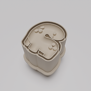 Ejetor e modelador de docinhos/brigadeiro - Dino modelo com Profundidade