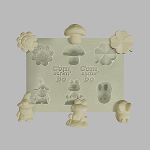 Molde de Silicone 8x6 cm Confeitaria/Artesanato – Jardim