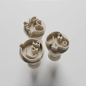 Kit 3 Carimbos para doces/brigadeiro - Snoopy