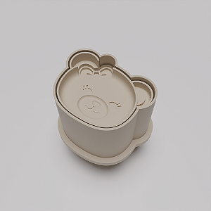 Ejetor e modelador de docinhos/brigadeiro - Ursinha 2 modelo com Profundidade