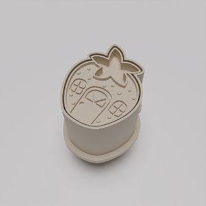 Ejetor e modelador de docinhos/brigadeiro - Casa da Moranguinho modelo com Profundidade