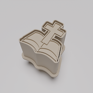 Ejetor e modelador de docinhos/brigadeiro - Bíblia e Cruz Batismo