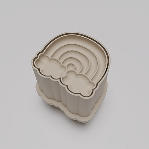 Ejetor e modelador de docinhos/brigadeiro - Arco Íris modelo com Profundidade