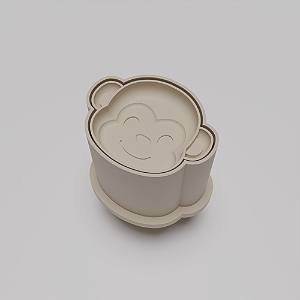 Ejetor e modelador de docinhos/brigadeiro - Macaco modelo com Profundidade