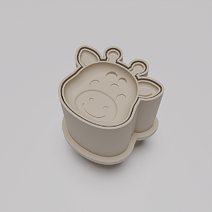 Ejetor e modelador de docinhos/brigadeiro - Girafa 2 modelo com Profundidade