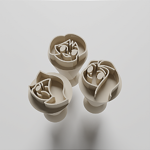 Kit com 3 Carimbos para docinhos/brigadeiro - Três Espiãs Demais