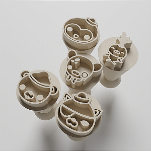 Kit 05 Carimbo para doces/brigadeiro - Octonautas