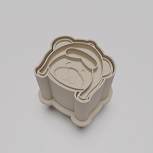 Ejetor e modelador de docinhos/brigadeiro - Ursinho Aviador modelo com profundidade